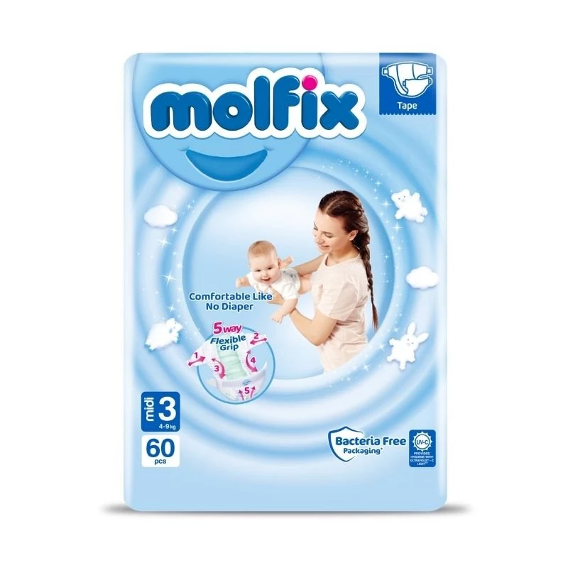 Chiloti Molfix Pants 3 din 60buc (4-9kg)