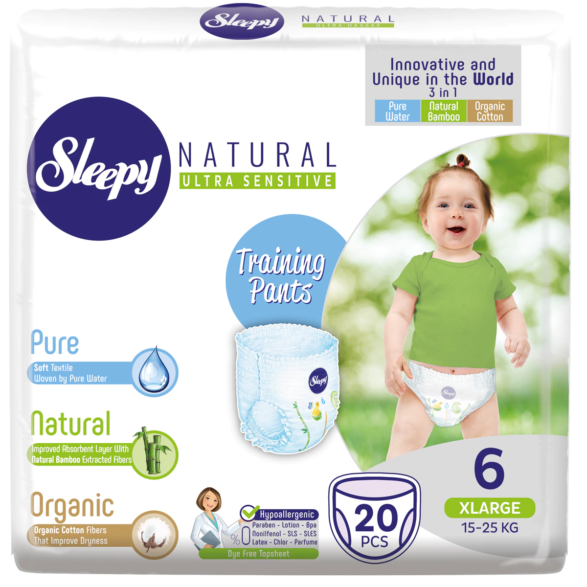 Chiloti Sleepy Pants 6 XLarge din 20buc (15-25kg)