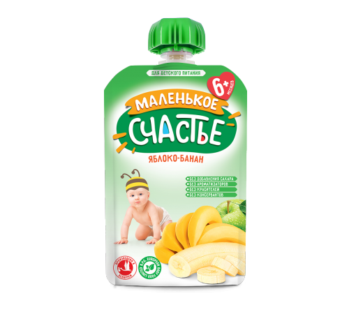 MS Piure pt copii Mar si Banana 90gr (6+)