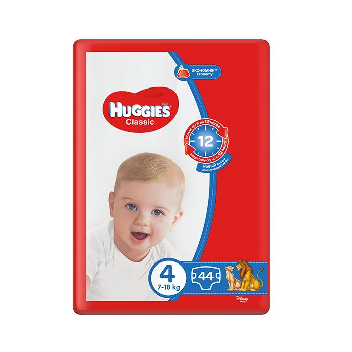 Scutece Huggies Classic 4 N1 din 44 (7-18 kg)