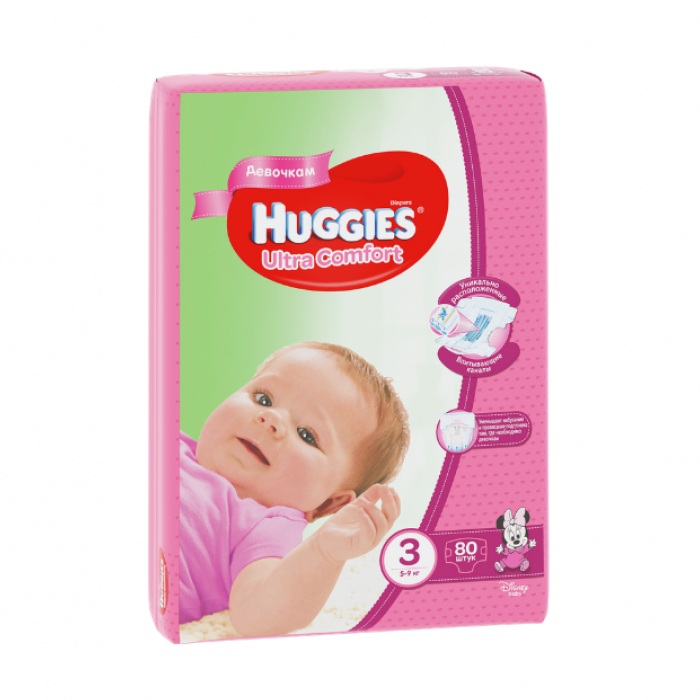 Scutece Huggies Ultra Comfort pt Fetite 3 N1 din 80 (5-9kg)