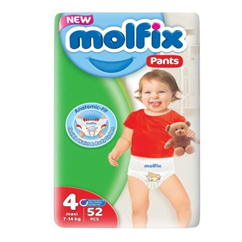 Scutece Molfix 4 Maxi N1 din 52 (7-14)