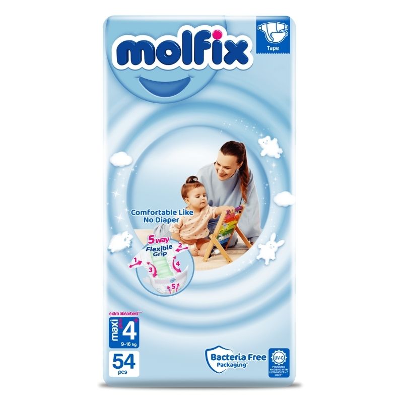 Scutece Molfix 4+ Maxi plus N1 din 54 (9-16)
