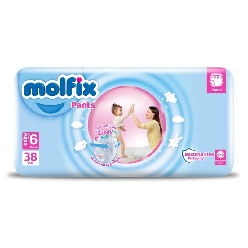 Scutece Molfix 6 Extra Large N1 din 38 (15+)