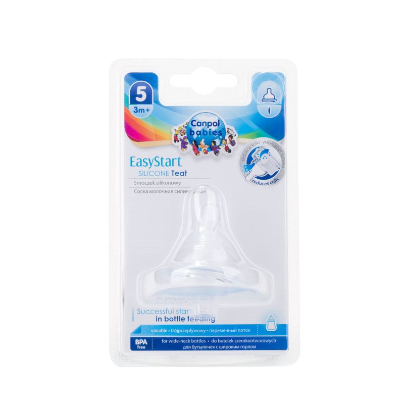 Tetina Canpol EasyStart silicon N5 variabil (3 luni+) (21/724)